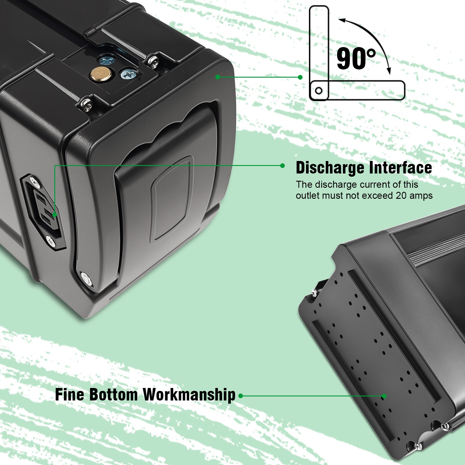 48V 10.4Ah Foldable Electric Ebike lithium Battery Replacement ,For 560W Motor!