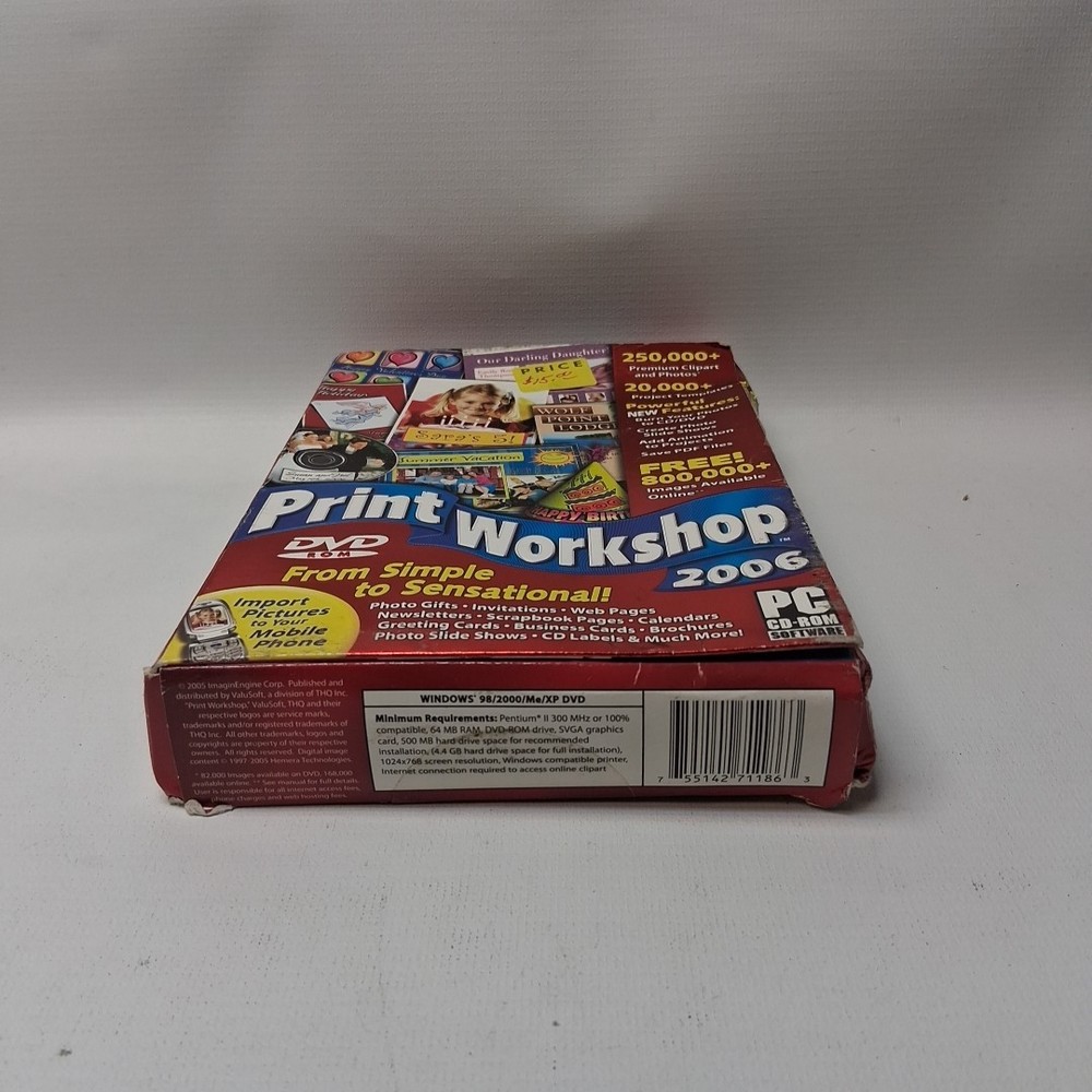 Print Workshop 2006 - PC/DVD ValuSoft Hemera Windows 98/2000/XP