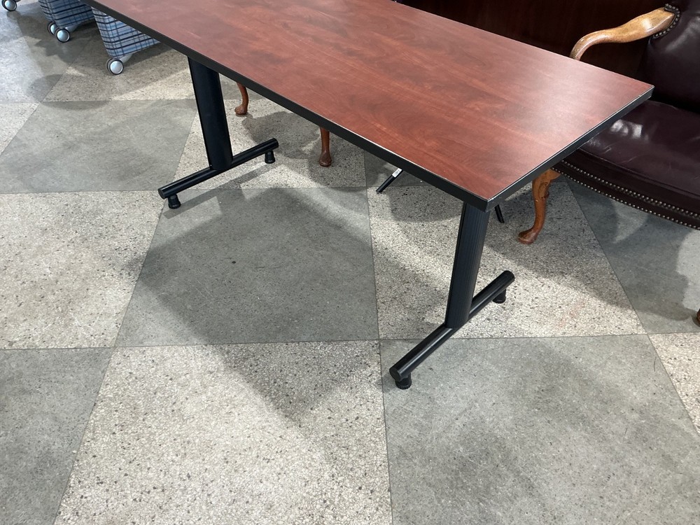 5’ x 2’ Training Table in Cherry Laminate w/ Black Legs