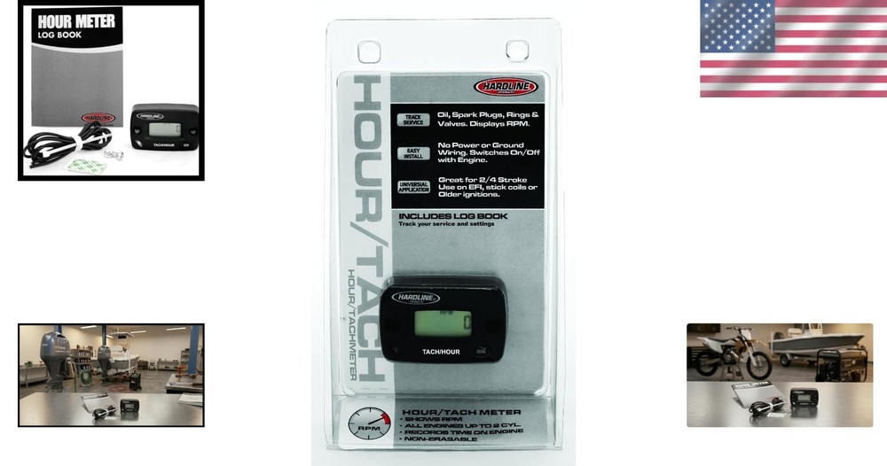 HR-8061-2 Tachometer & Hour Meter - Universal Compatibility