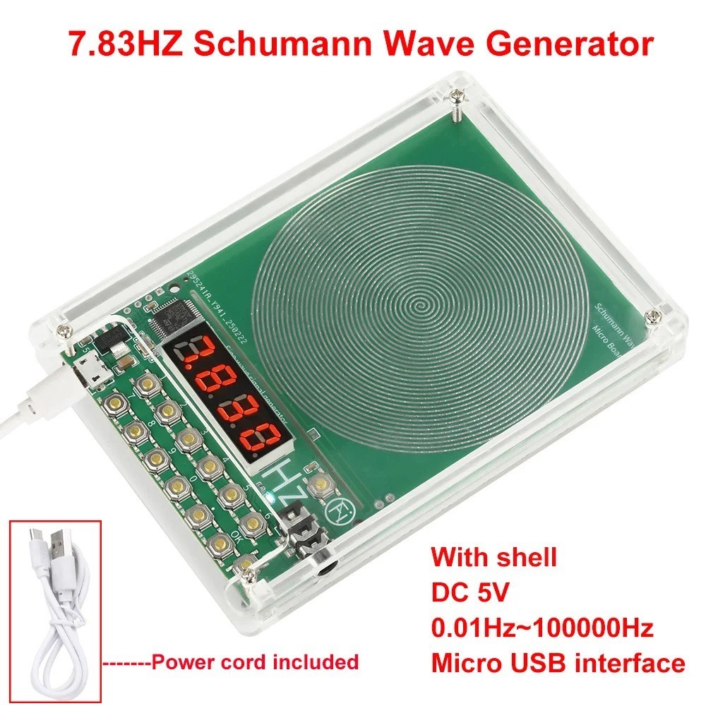 7.83Hz Pulse Sine Wave Frequency Generator Module with Case Audio Output
