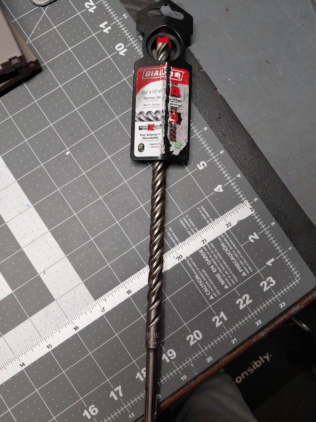 Diablo DMAPL4190 1/2" x 10" x 12" Rebar Demon SDS-Plus 4-Cutter Carbide Hammer