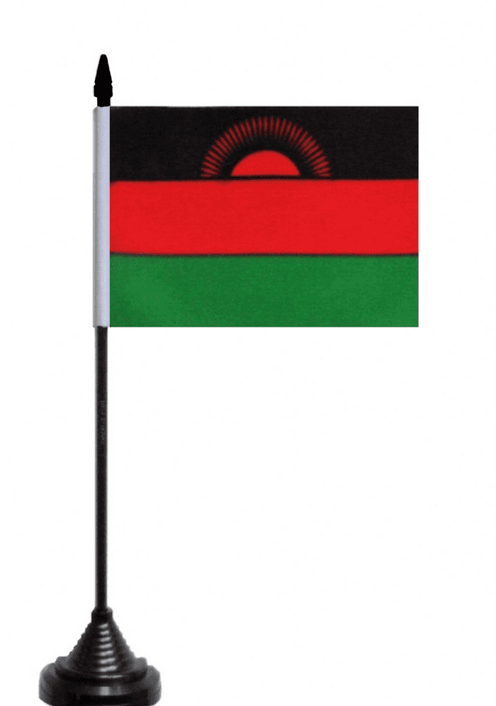 Malawi Table Flag - Polyester