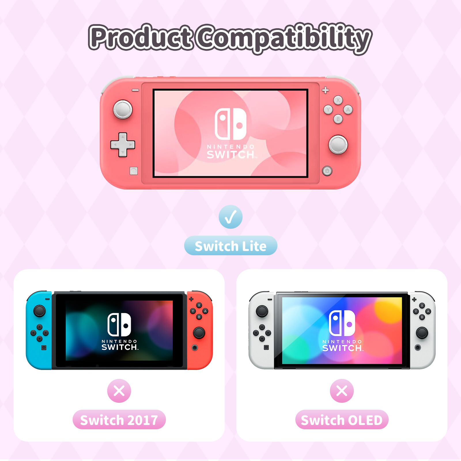 GeekShare X Sanrio Silicone Protective Case for Nintendo Switch LITE+Thumb Grips