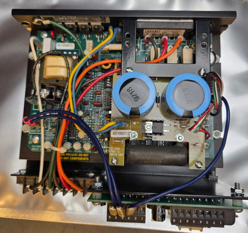 Bodine 3911 Brushless DC Motor Controller speed W/Isolated Interface Module 3984