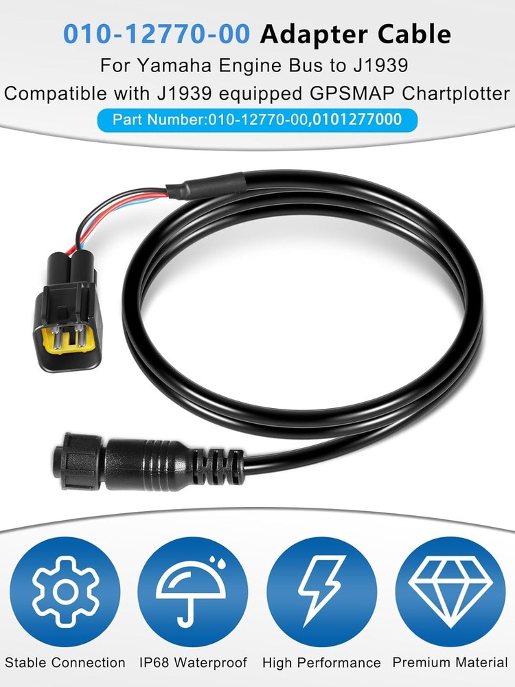for Garmin Yamaha Engine Bus to J1939 Adapter Cable For GPSMAP Chartplotters