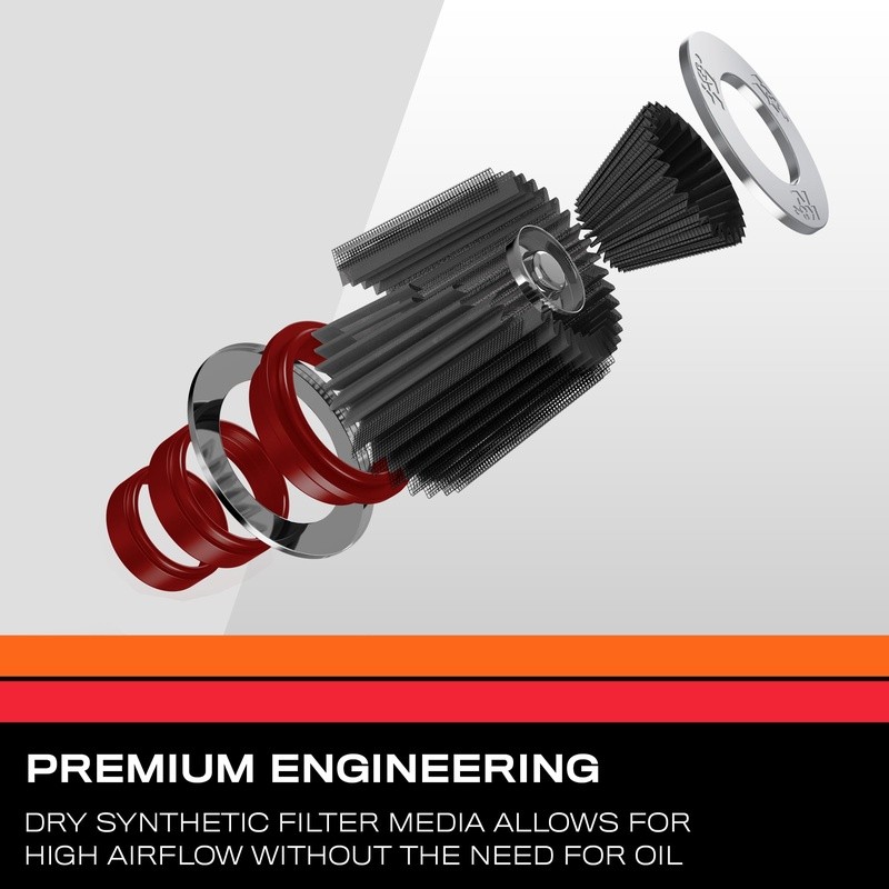 High Performance Engine Air Filter Washable Replacement Jeep Wrangler 2015-2018