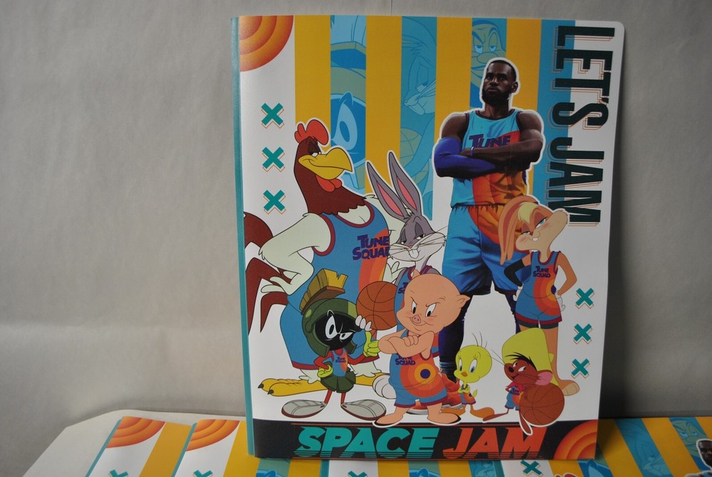 5 PACK SPACE JAM LET'S JAM 3-PRONG FOLDER #709845SJ