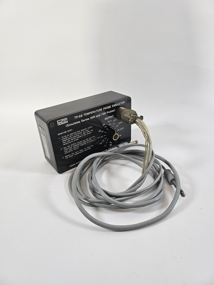 fogg system TP-69 temperature probe simulator