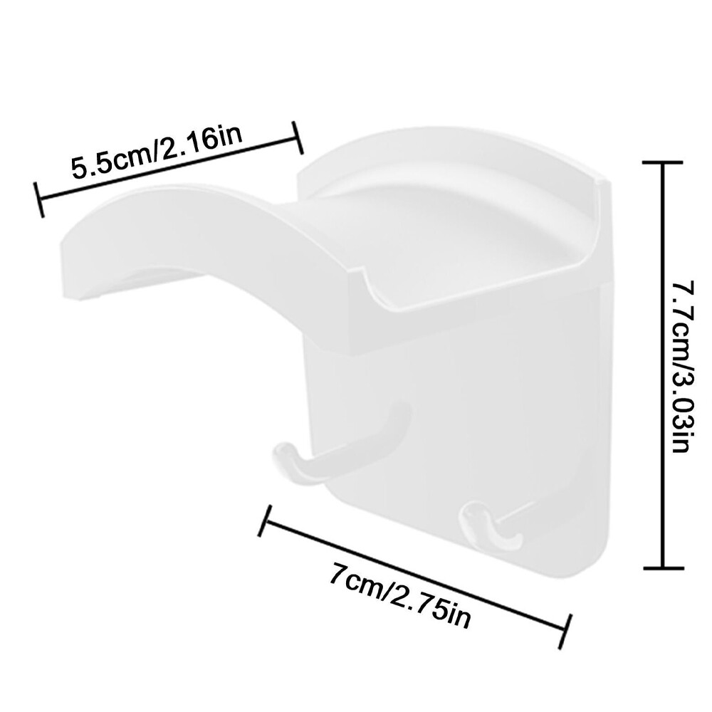 2Pcs Headphone Hanger Wall Mount Stand for Headset Space-saving Headset Holder