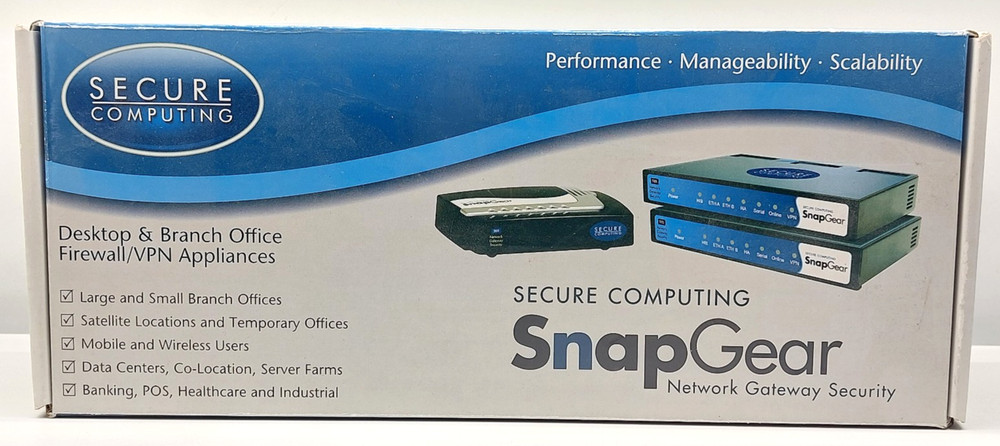 Secure Computing SnapGear SG580 Network Gateway Security