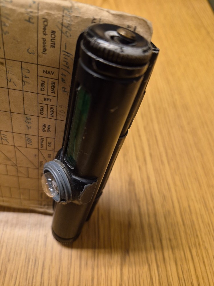 WWII US Army Air Force Fighter Pilot Clipboard and Flight Log Built in Light WOW