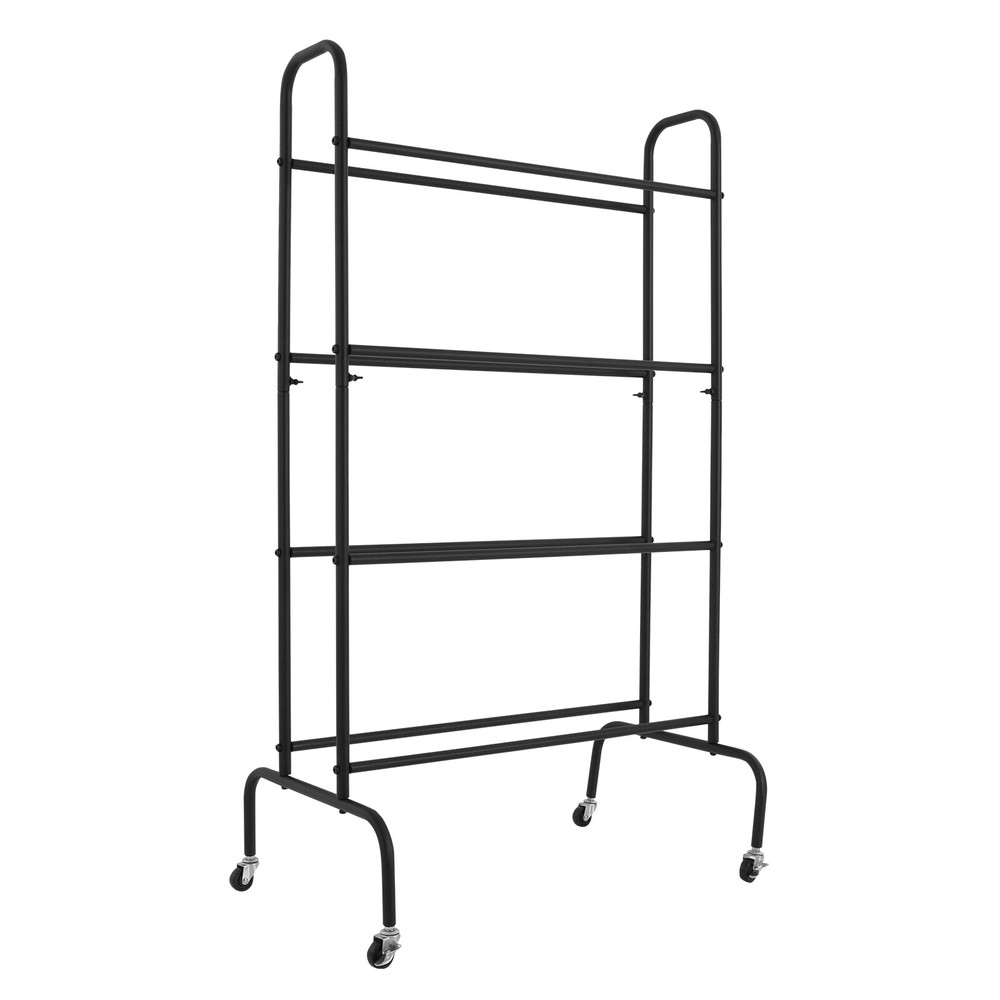 4 Tier Rolling Printer Filament Storage Rack, Filament Spool Holder with Wheels