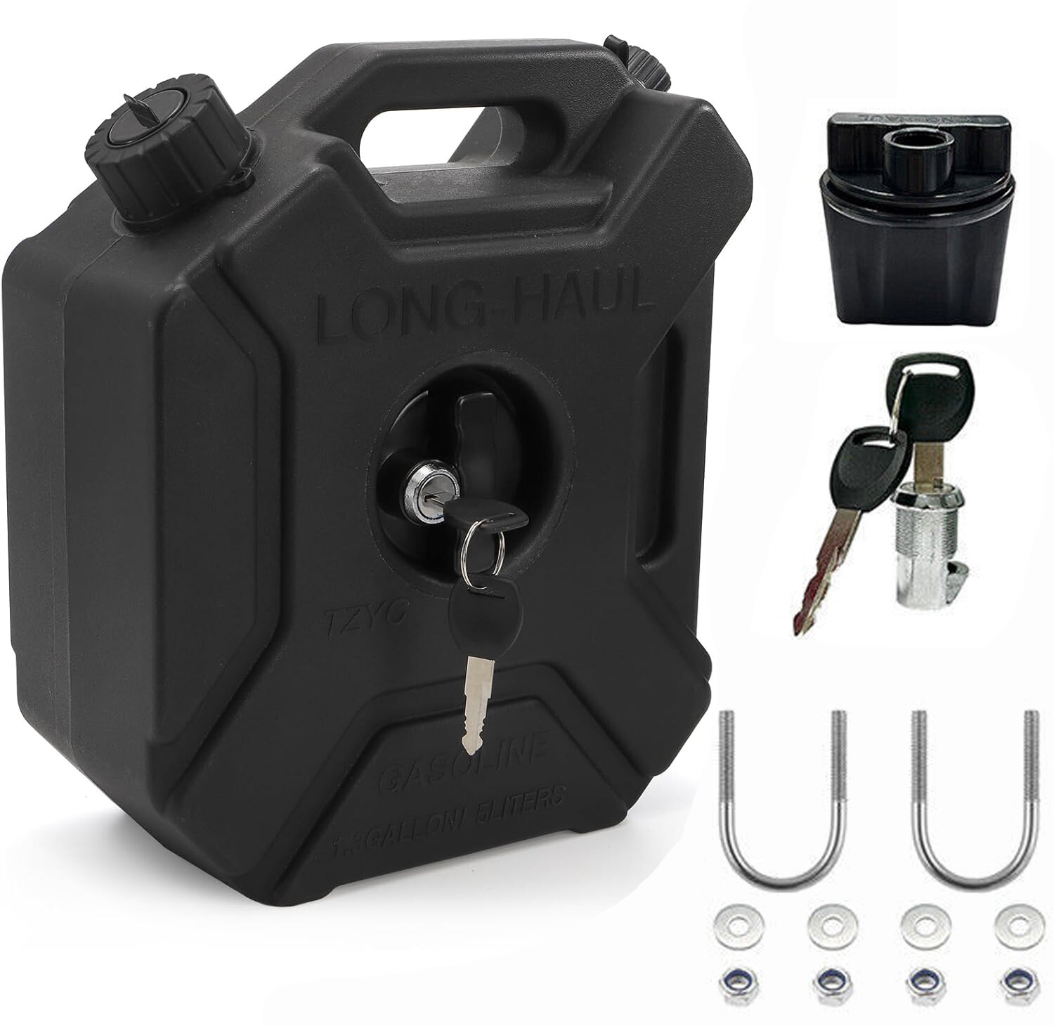 5L Gas Fuel Tank Gas Can Oil Storage Can For ATV UTV Gokart Motorcycle Car SUV