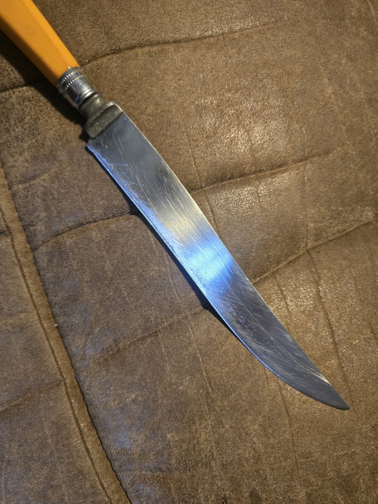 Washington Forge Butterscotch Handle 13 Inch Knife Bakelite Stainless