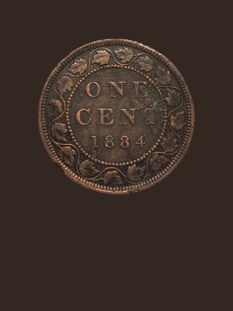1884 Canada One Cent Bronze Coin - XF (Extra Fine) condition