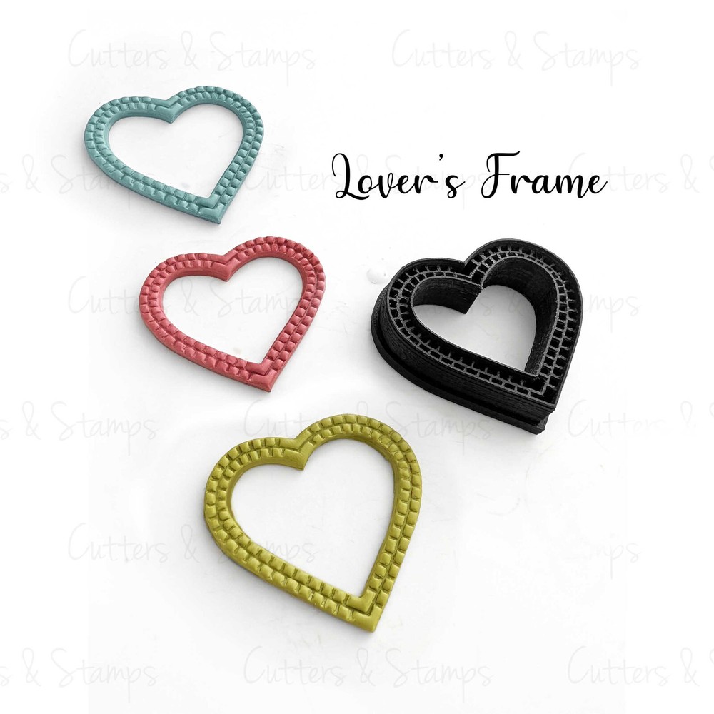 LOVER'S FRAME Polymer Clay Cutter | Valentine Shape Cutter |