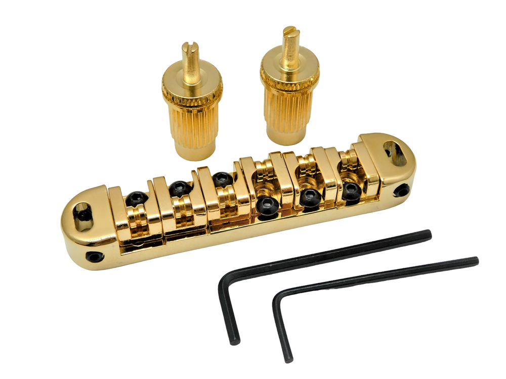 Wilkinson LOCKING ROLLER Bridge for Les Paul® Epiphone® Guitar - GOLD