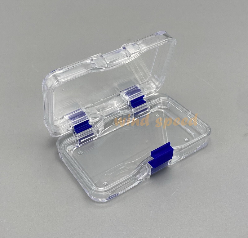 Denture False Teeth Membrane Case Container Hinged Display Box Jewelry Retainer