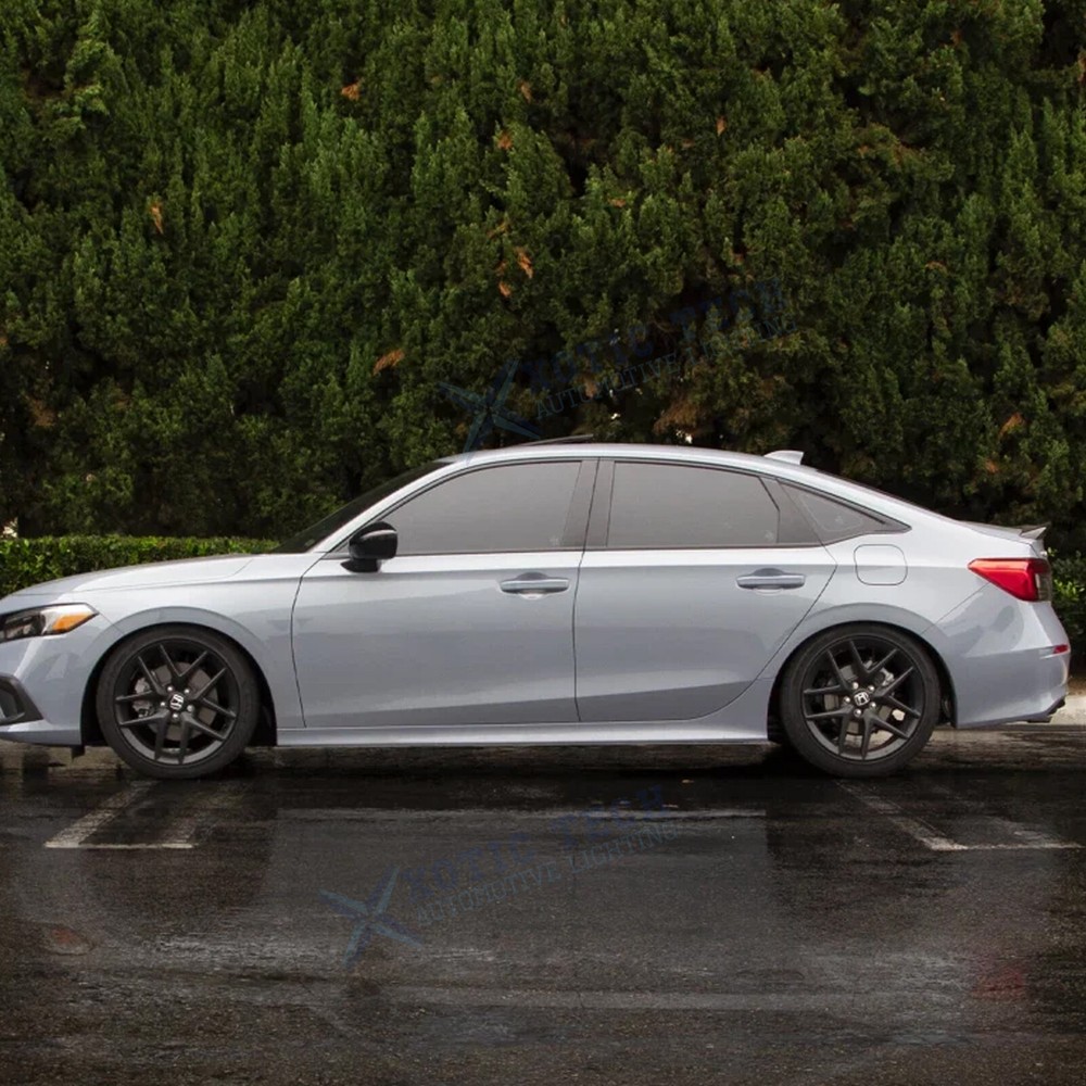 Pre-cut Pillar Posts Door Trim Mirror Molding Cover for Honda Civic 2022-2025