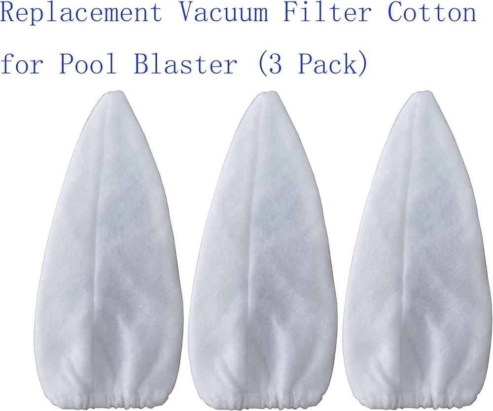 Replacement Vacuum Filter Cotton for Pool Blaster (3 Pack)