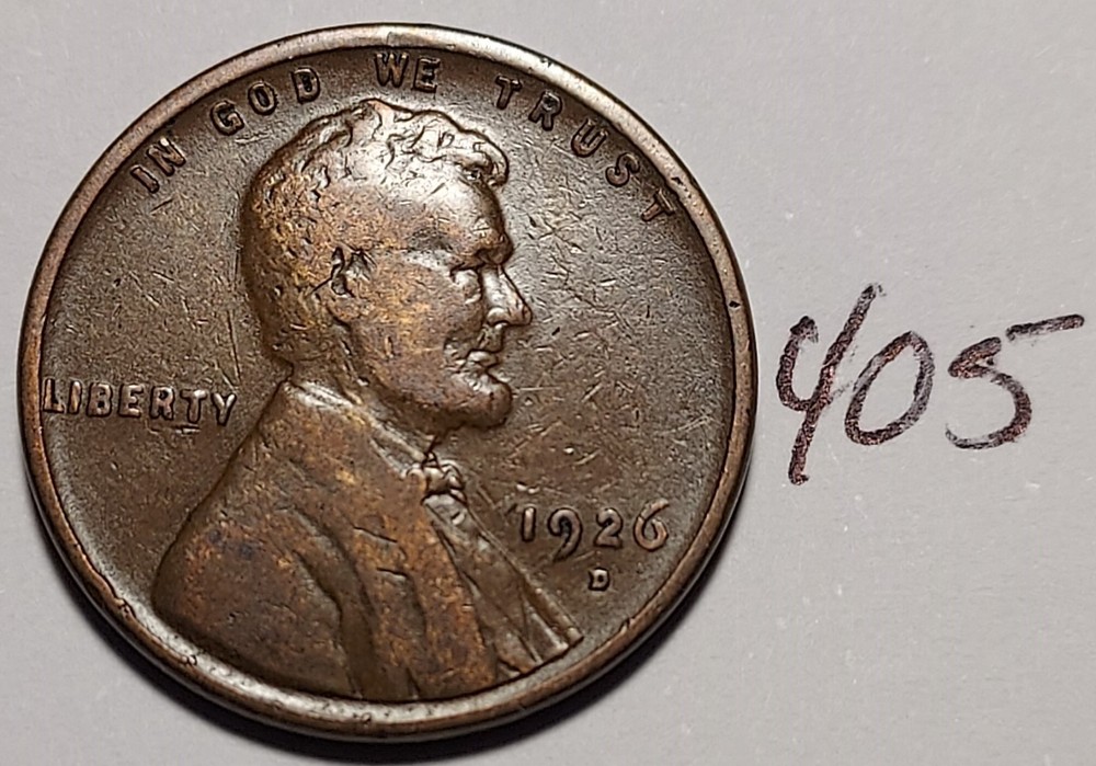 1926-D Lincoln Wheat Cent    #405