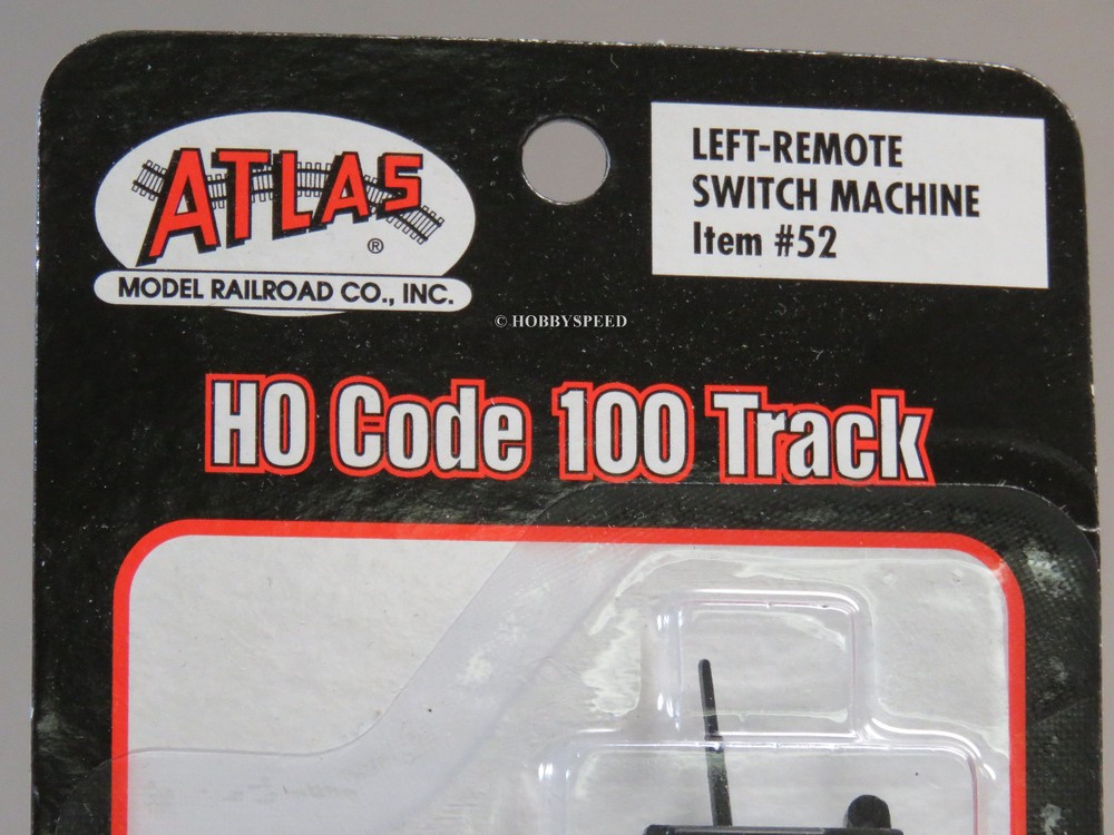 ATLAS HO CODE 100 LEFT REMOTE SWITCH MACHINE train track turn out turnout ATL52
