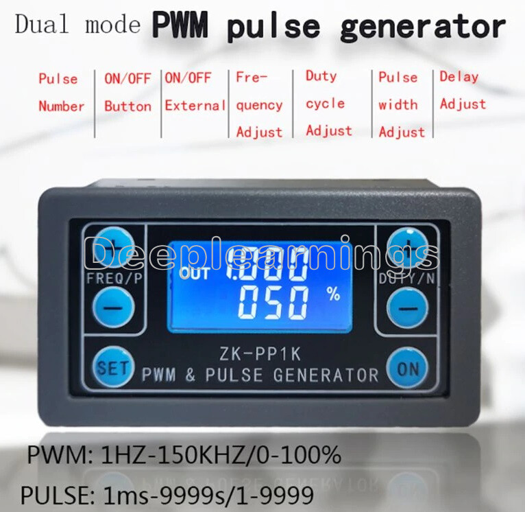 Dual Mode PWM Generator Pulse Generator Frequency Duty Cycle Adjustable Module