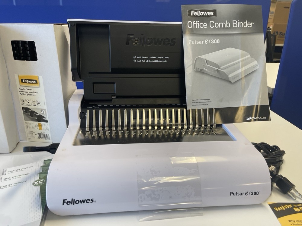 Fellowes Binding Machine Pulsar E  300 Electric Comb Binder