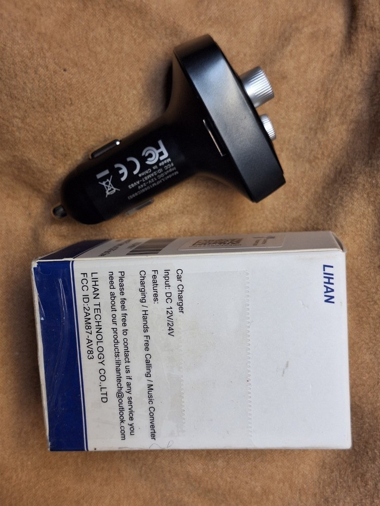 LIHAN Bluetooth Adapter for Car, Wireless FM Radio Transmitter