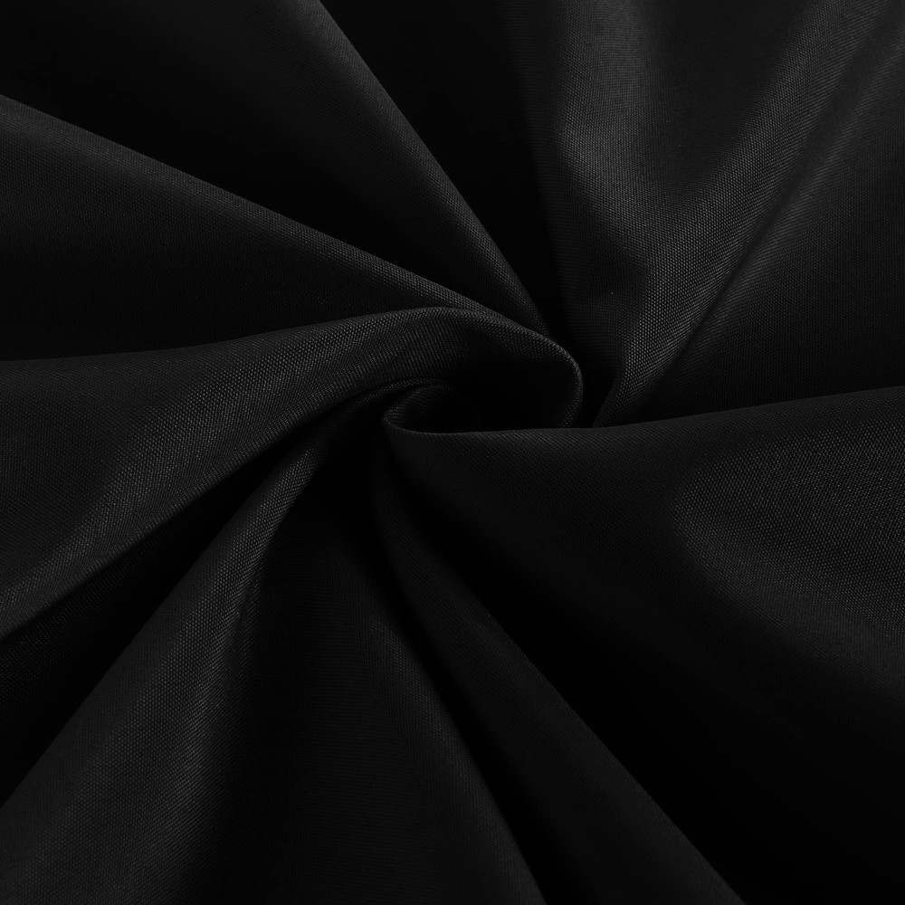 Obstal 2 Pack Black Tablecloth Fitted Table Clothes for 4 Foot Rectangle Tabl...