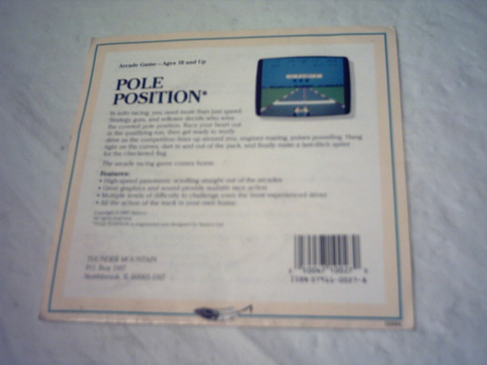 Commodore 64 /128 *Game Manual ONLY* POLE POSITION Thunder Mountain Instructions