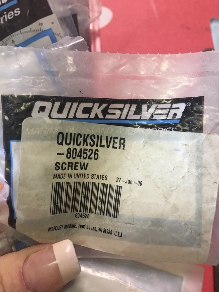 Mercruiser 804526 Screw Pkg Nip Nos
