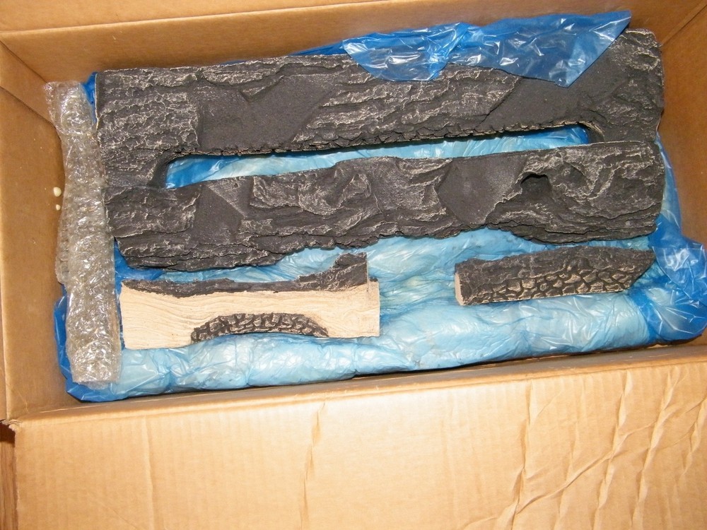 HEARTH AND HOME SPLIT FIRE LOG SET PART NUMBER LOGS- SPLIT NIB