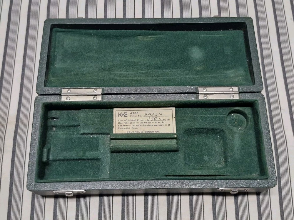 K+E Keuffel & Esser 43183 Compensating Polar Planimeter 4236 VTG Drafting Tool