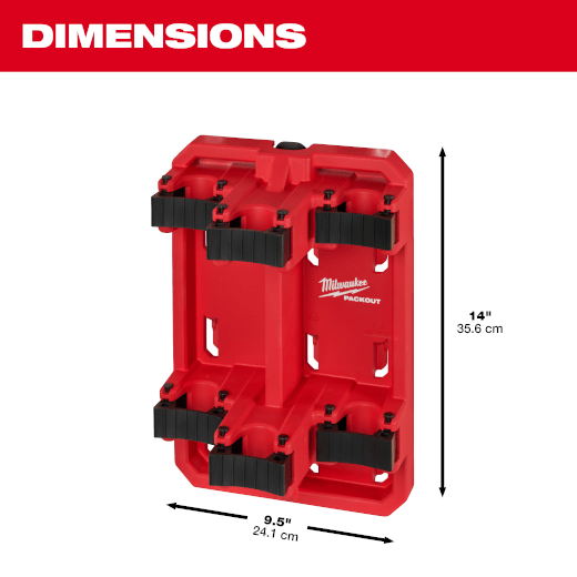 Milwaukee 48-22-8349 PACKOUT Durable Modular Long Handle Tool Holder