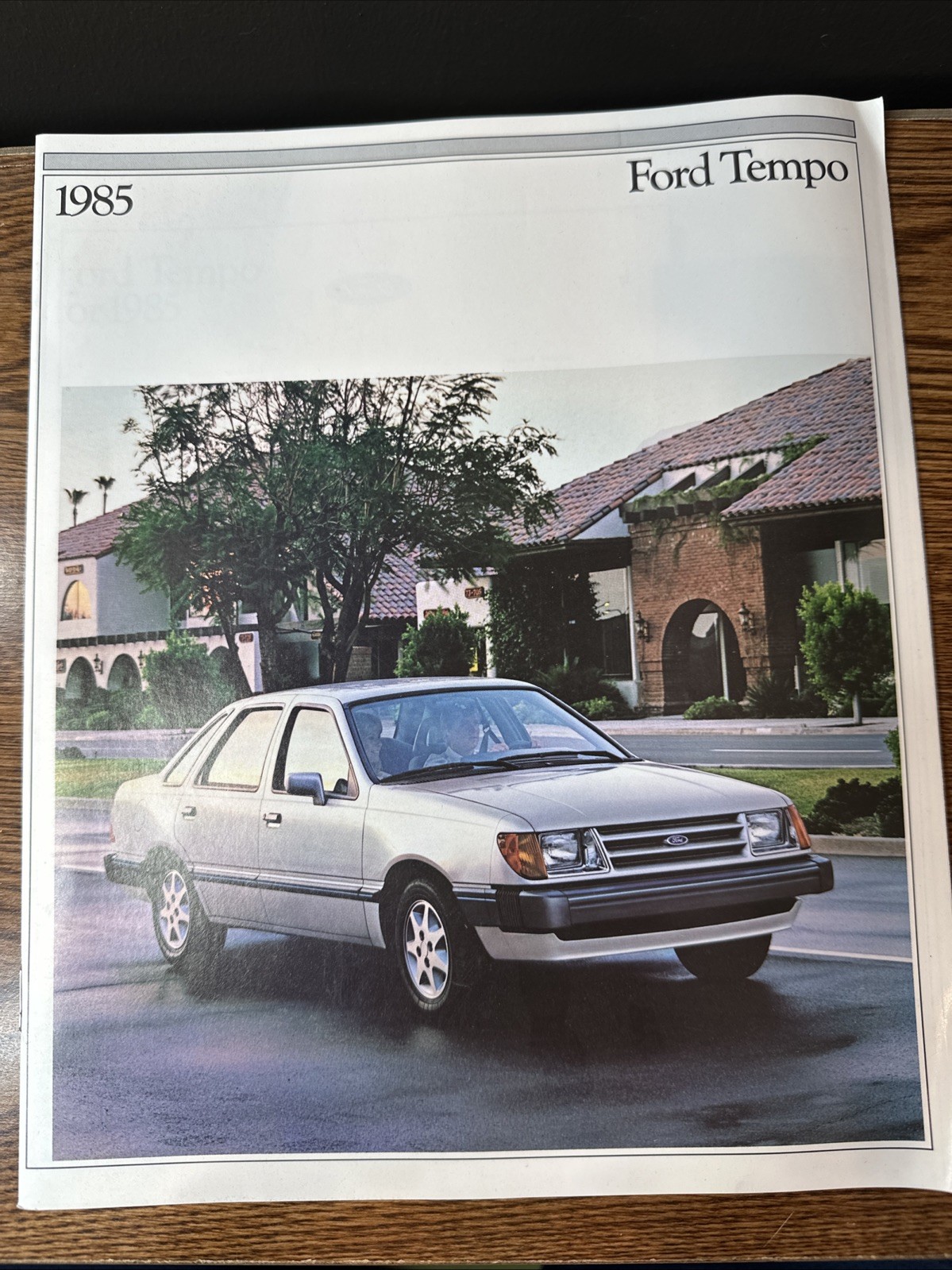 1985 Ford Tempo GLX, GL, L Dealer Showroom Sales Brochure ~ 19 Pages