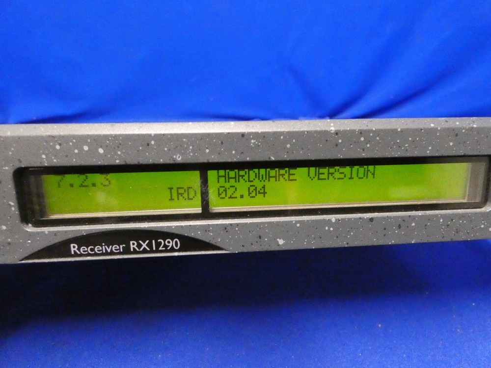 Tandberg RX1290 Series 8 Multi-Format SD/HD Receiver Decoder Software Ver 3.0.0