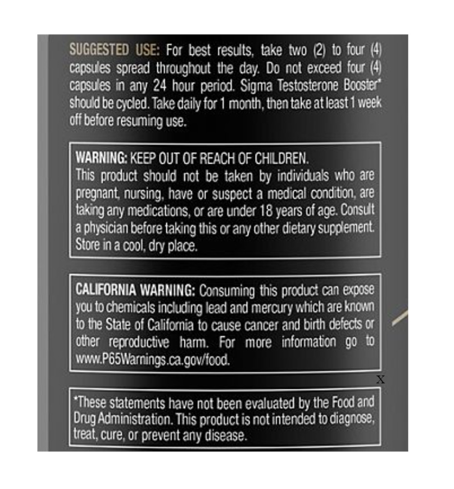 Gorilla Mind Sigma Testosterone Booster (120 Capsules)