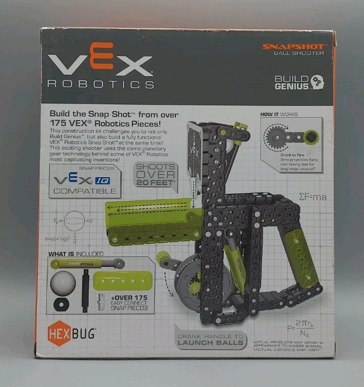 HEXBUG VEX Robotics Snap Shot Launcher Construction Set Rapid Fire Speed Loader