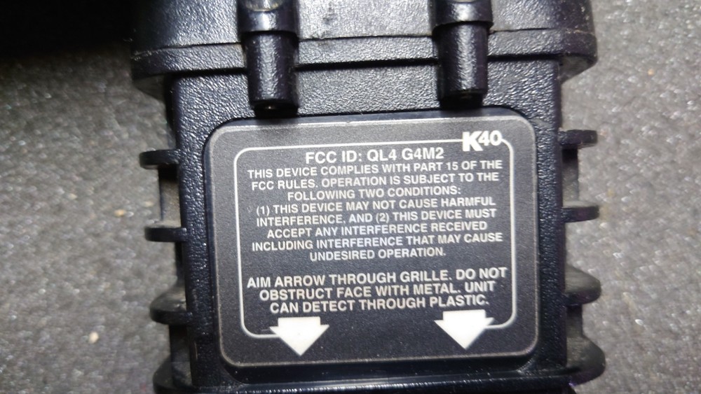 K40 Electronics front and rear Radar Detector With Diffuser