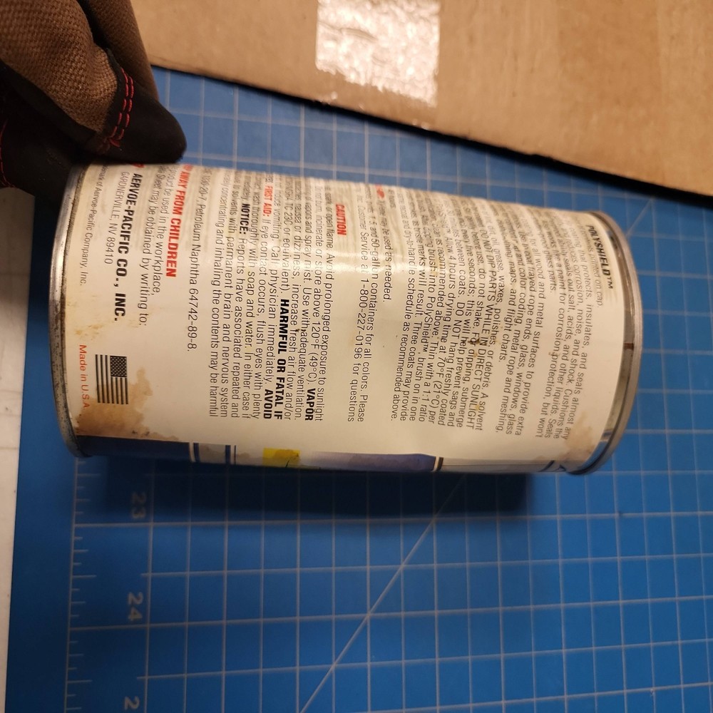 Aervoe Pacific PolyShield Rubber Dip Coating Protective 14.5 fl oz Can
