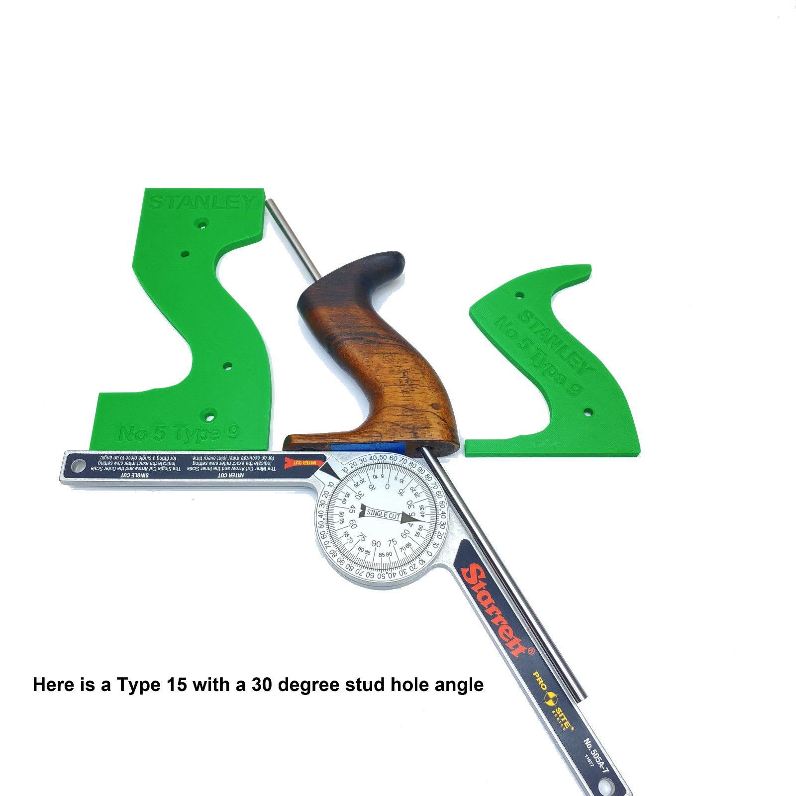 Stanley Hand Plane Tote Template 12-Piece Set for Woodworking