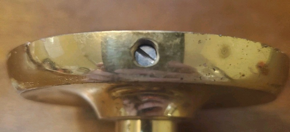 Vintage Brass Toothbrush Holder Wall Mount (Missing Bracket)