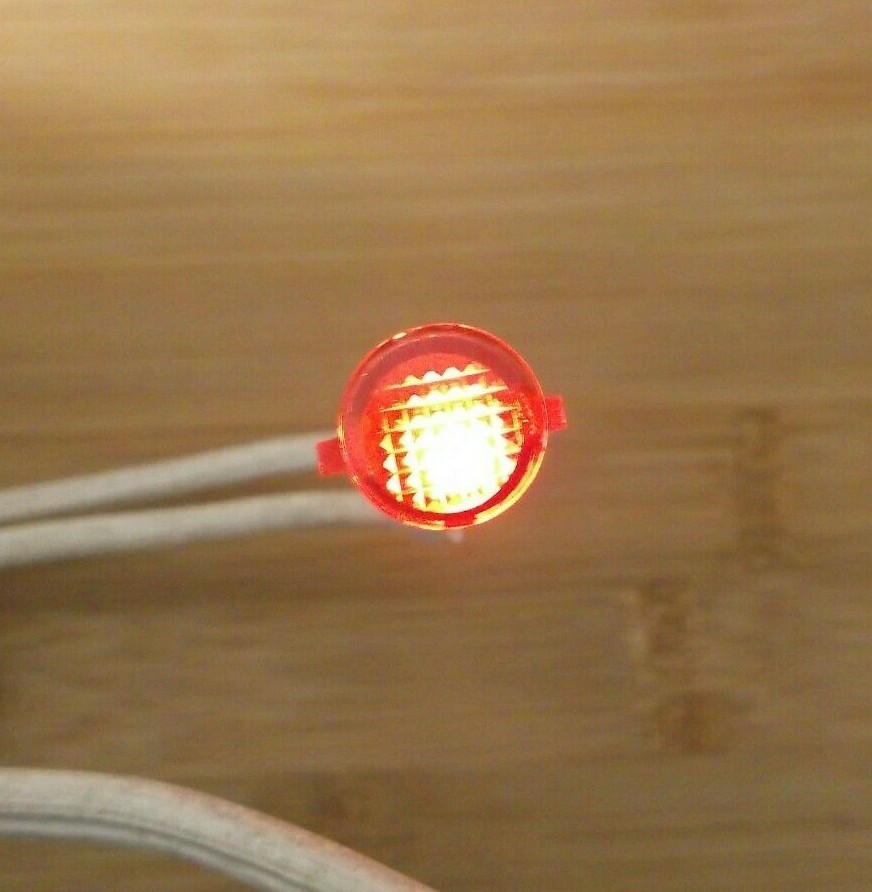 3 BBT 120 volt Push-In Red LED Indicator Lights