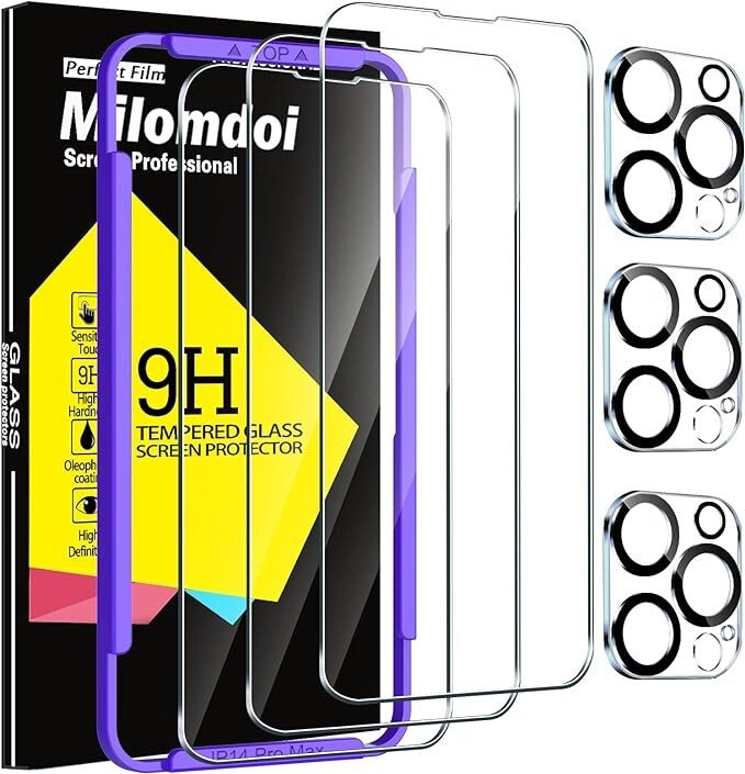 Apple iPhone 14 Pro Max 3 Pack Screen Tempered Glass Protector