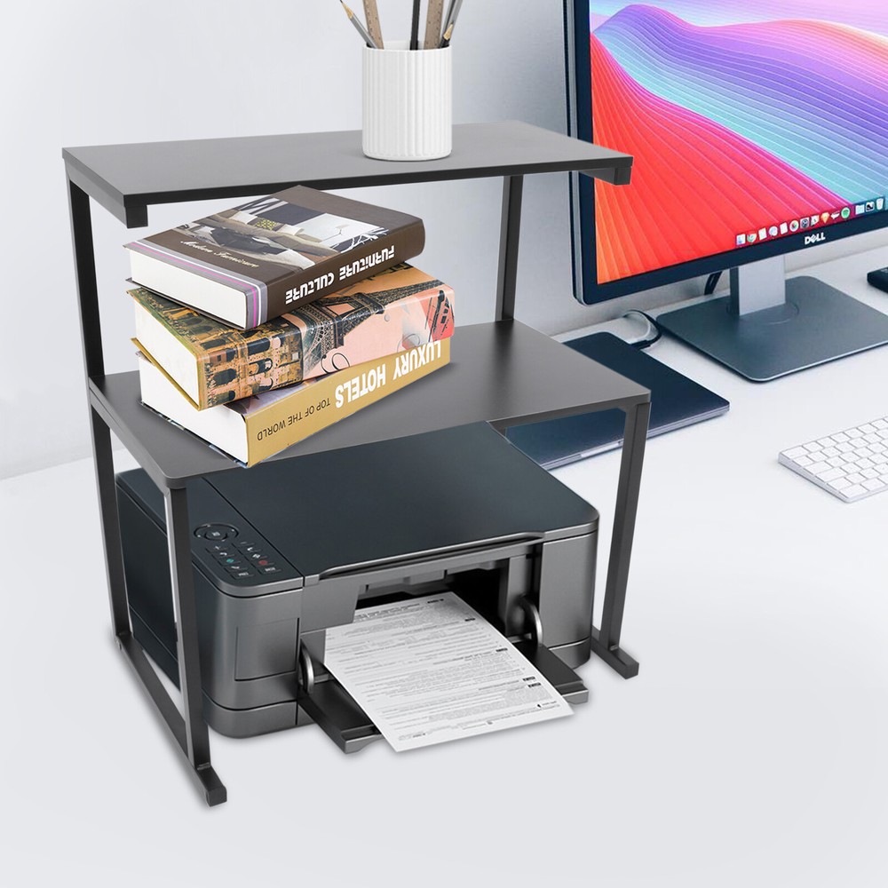 3-Tier Table Storage Shelf Desktop Organizer Display Rack Desk Printer Holder