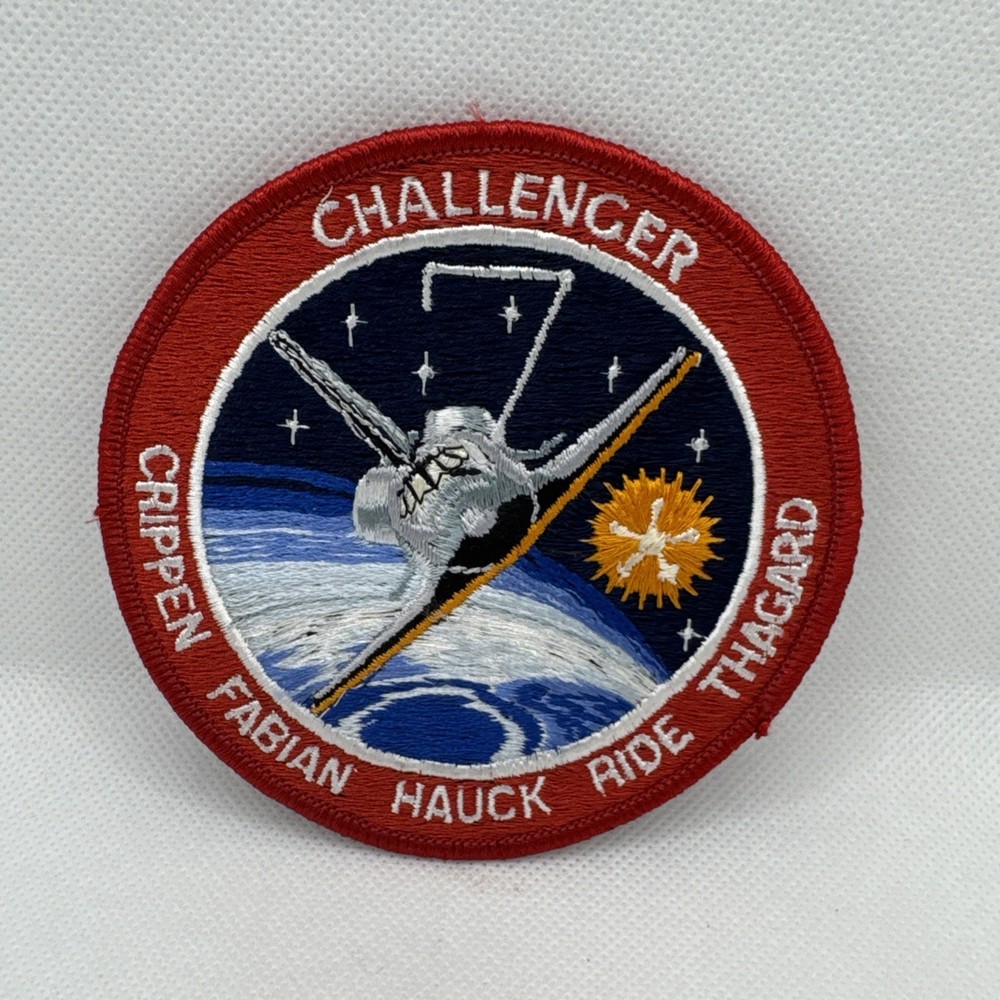 1983 Challenger STS-7 Space Shuttle embroidered 3" patch Crippen Ride Hauck