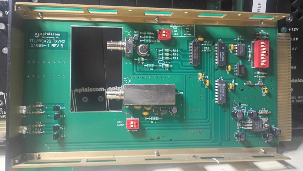 Optelecom System 5000AI Fiber Optic Mil-STD-1553 5MHz Ref. Clock