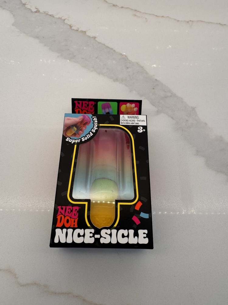 Schylling NeeDoh Nice-Sicle Super Solid Squish Squeeze Toy, Multicolor MPN
